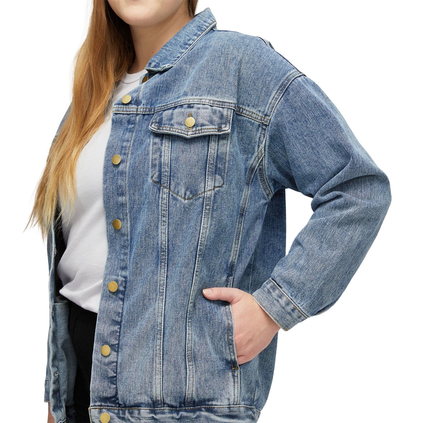 "Life Goals" Women's Casual Jean Coat