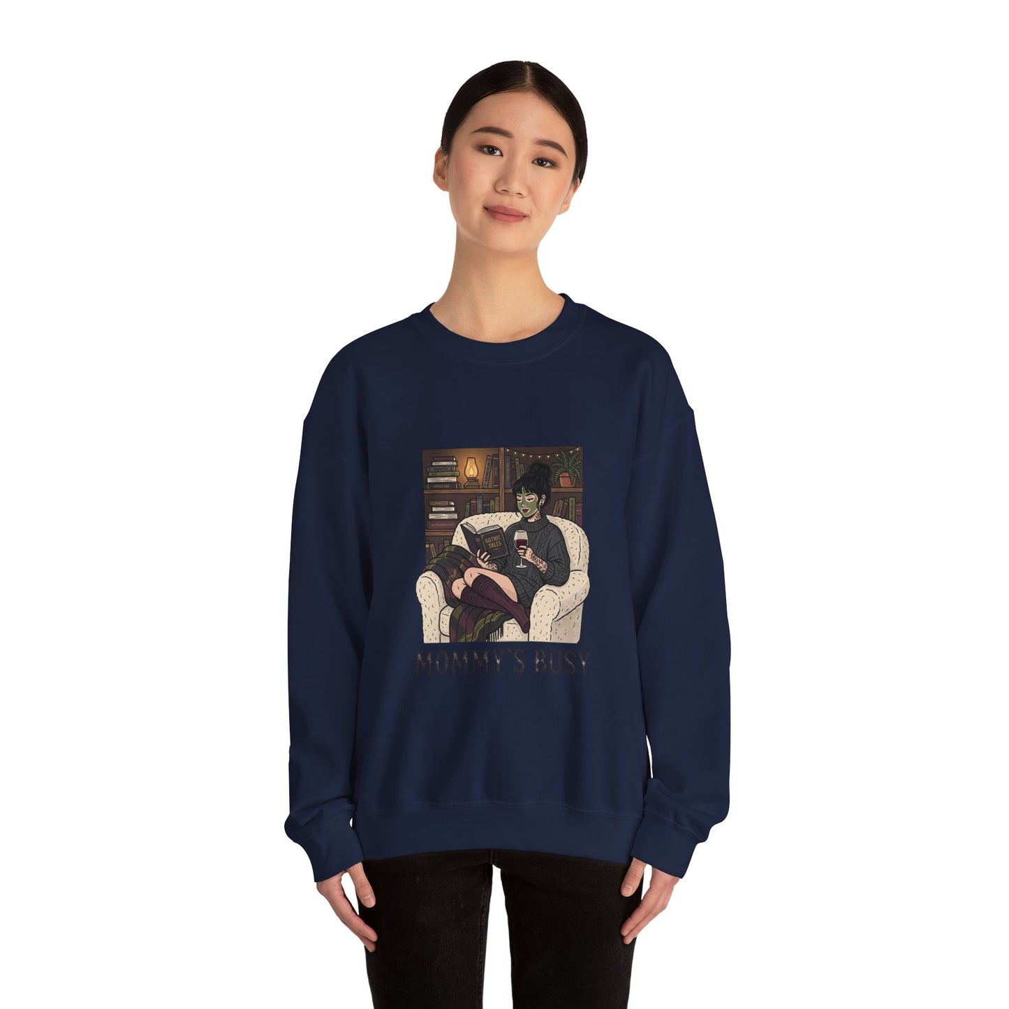 Mommy's Busy Reading Sweatshirt | Book Lover, Cozy Reader