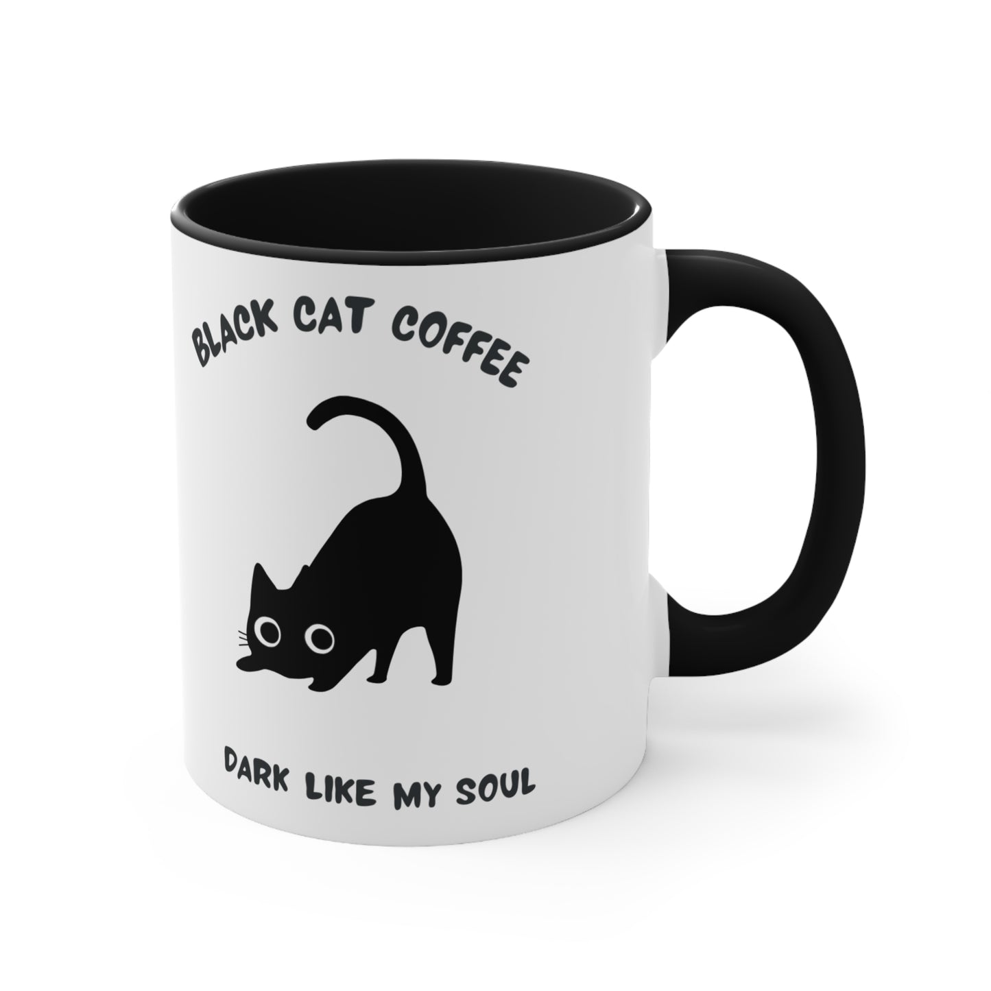 Fun Black Cat Coffee Mug