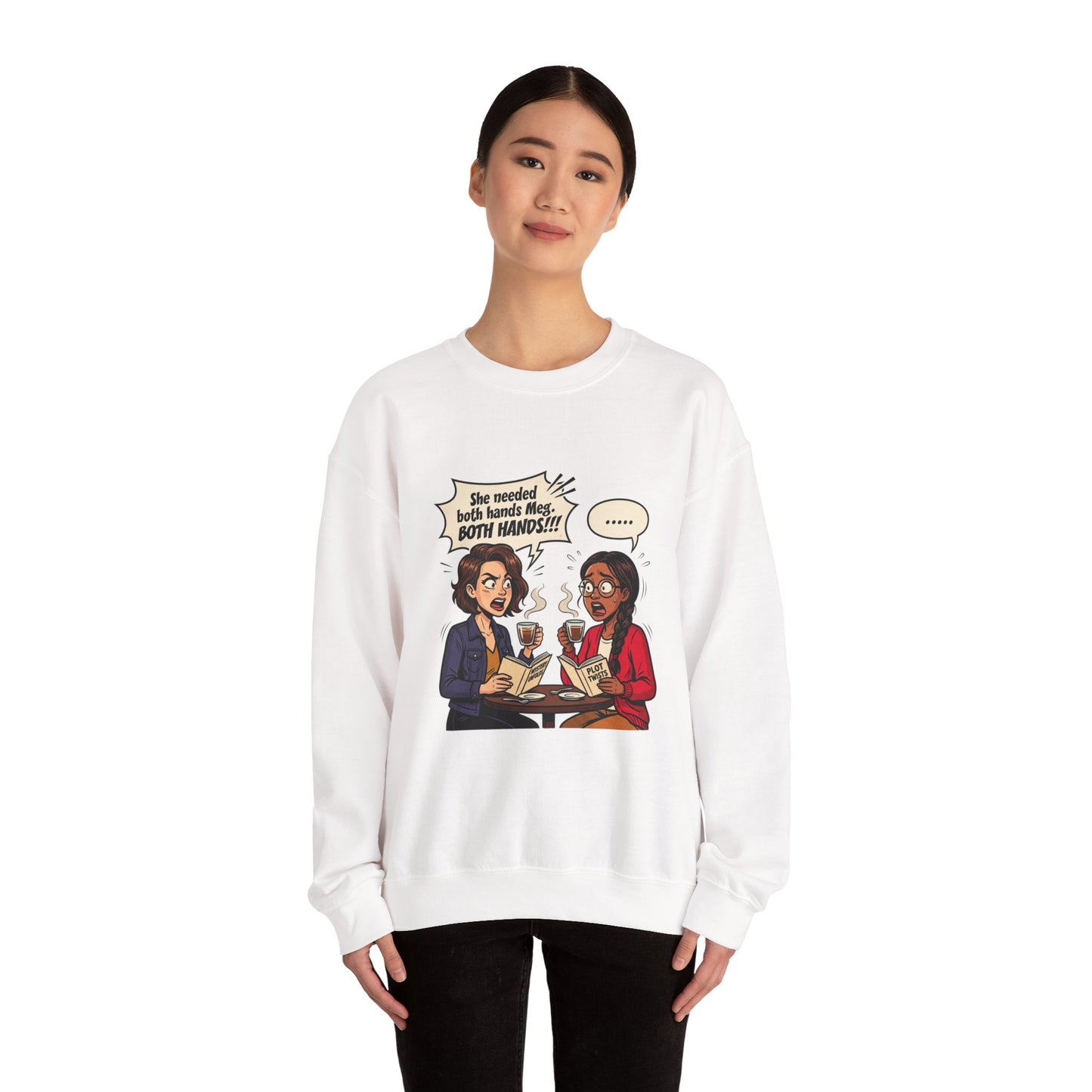 Bookish Coffee Conversation Sweatshirt | Book Lover, Reading Shirt