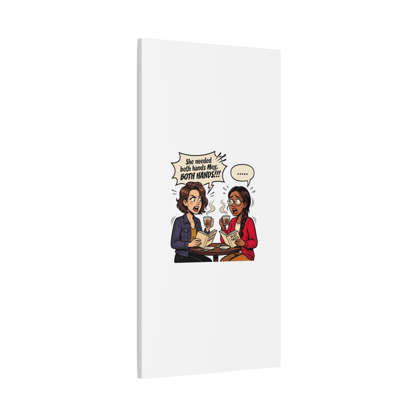 Bookish Comic Quote Canvas | Book Lover decor, Reading Room wall art