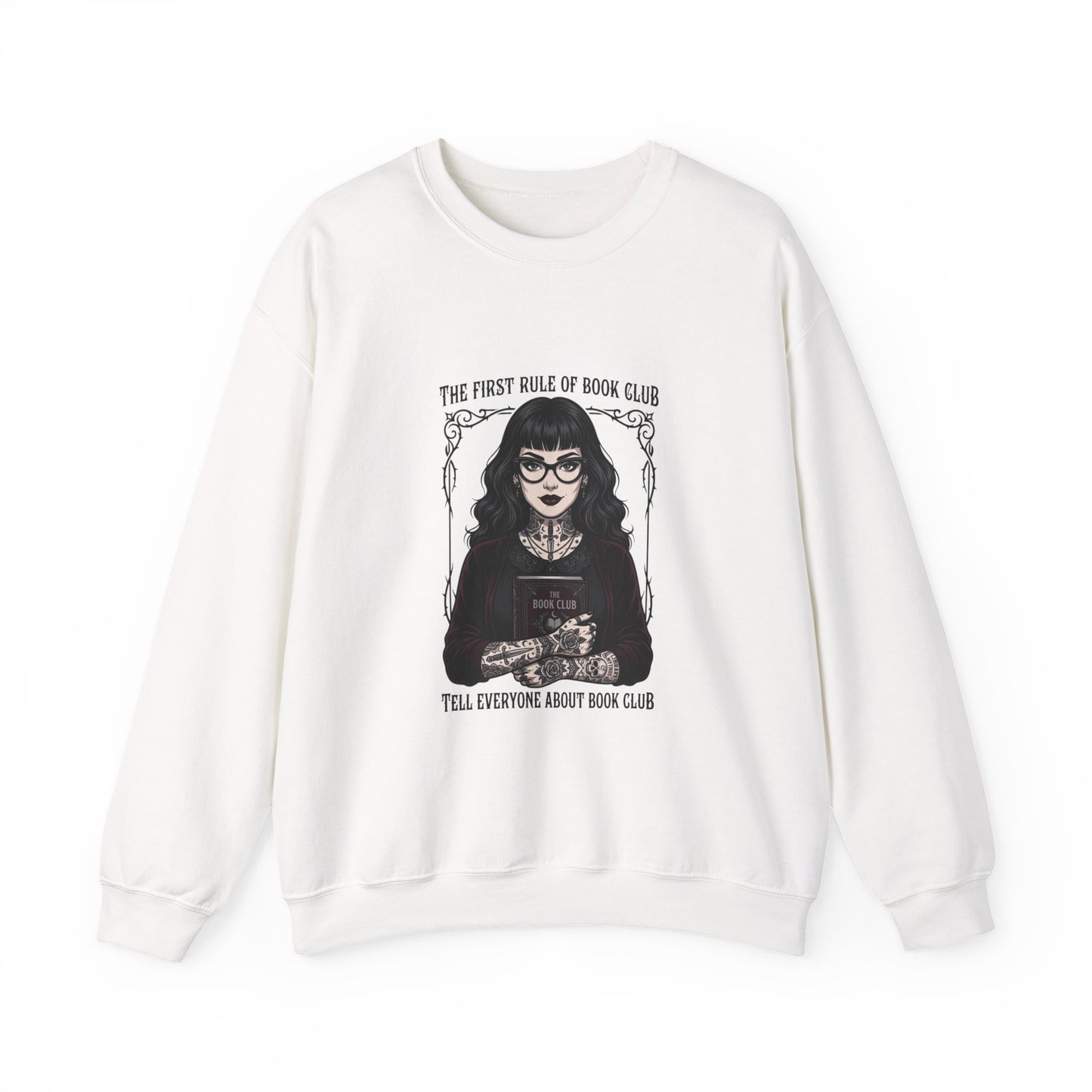 Book Club Motto Sweatshirt | Book Lover, Dark Academia Reading Crewneck