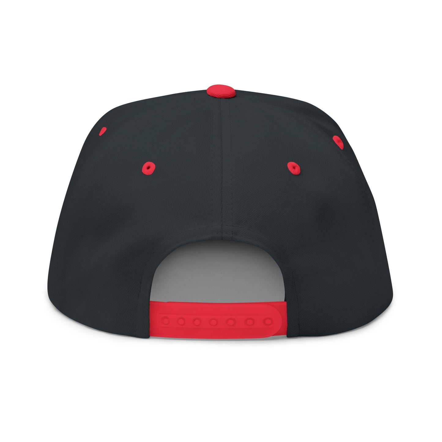 Flat Bill Cap — "If I'm Happy and You Know It " Embroidered Snapback