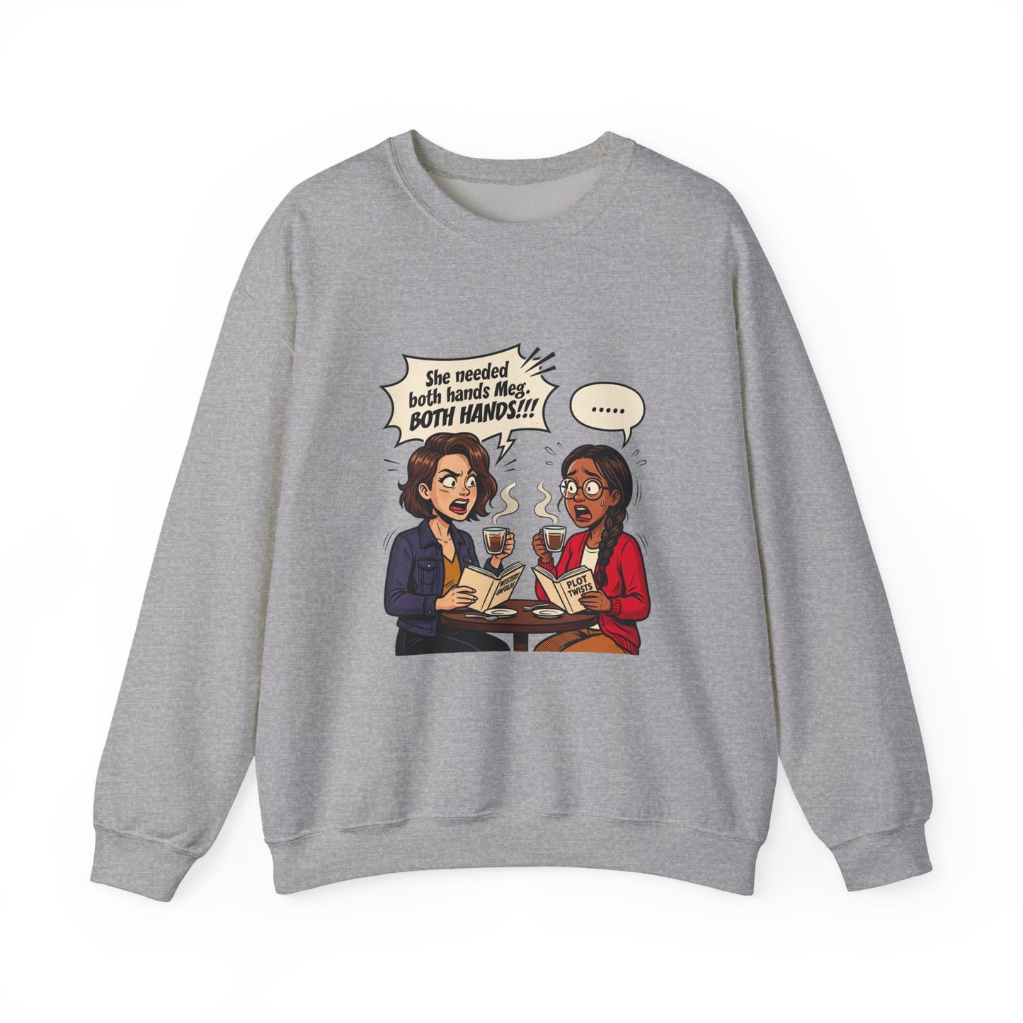 Bookish Coffee Conversation Sweatshirt | Book Lover, Reading Shirt
