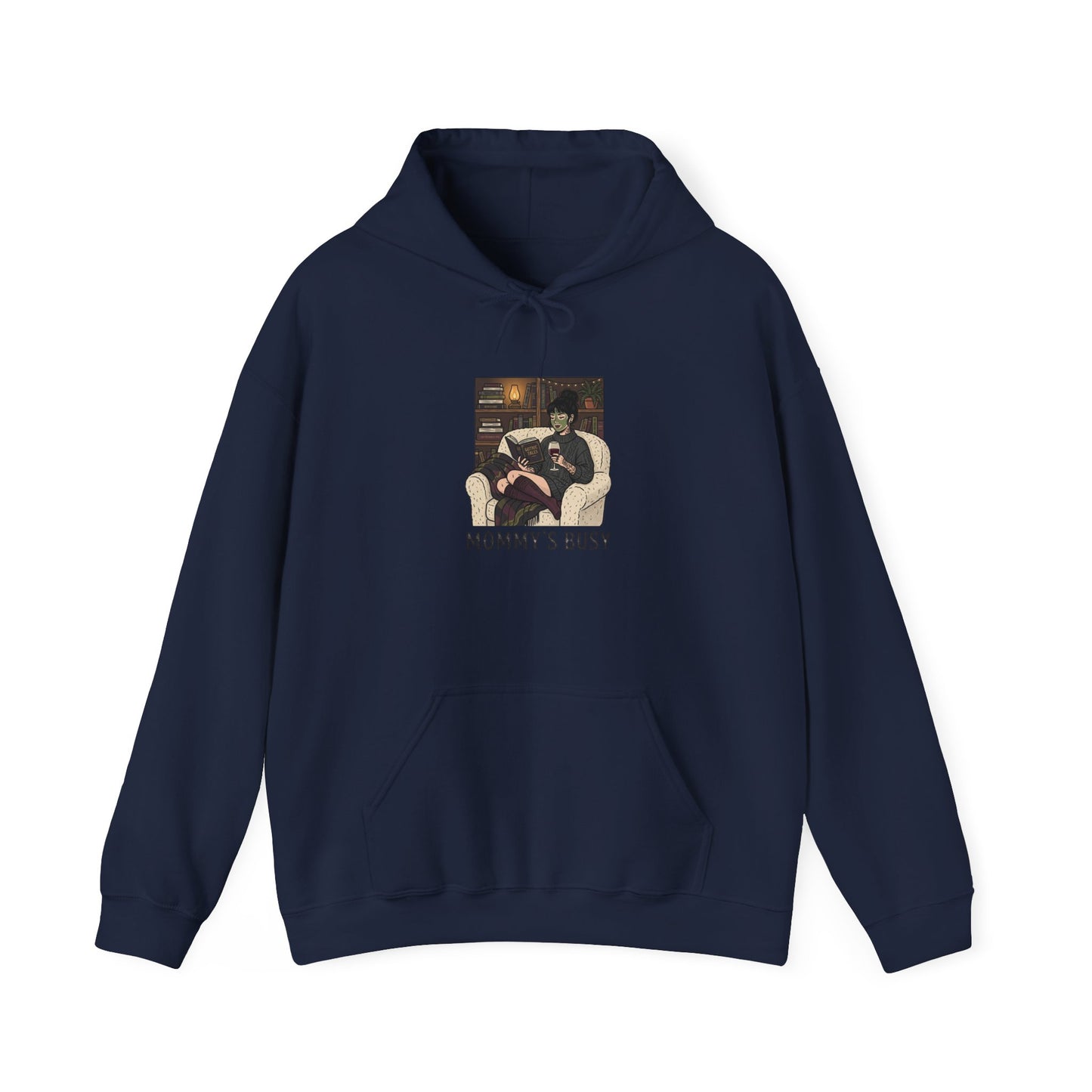 Mommy's Busy Hoodie | Book Lover, Cozy Reader Sweatshirt | Dark Academia Reading Shirt