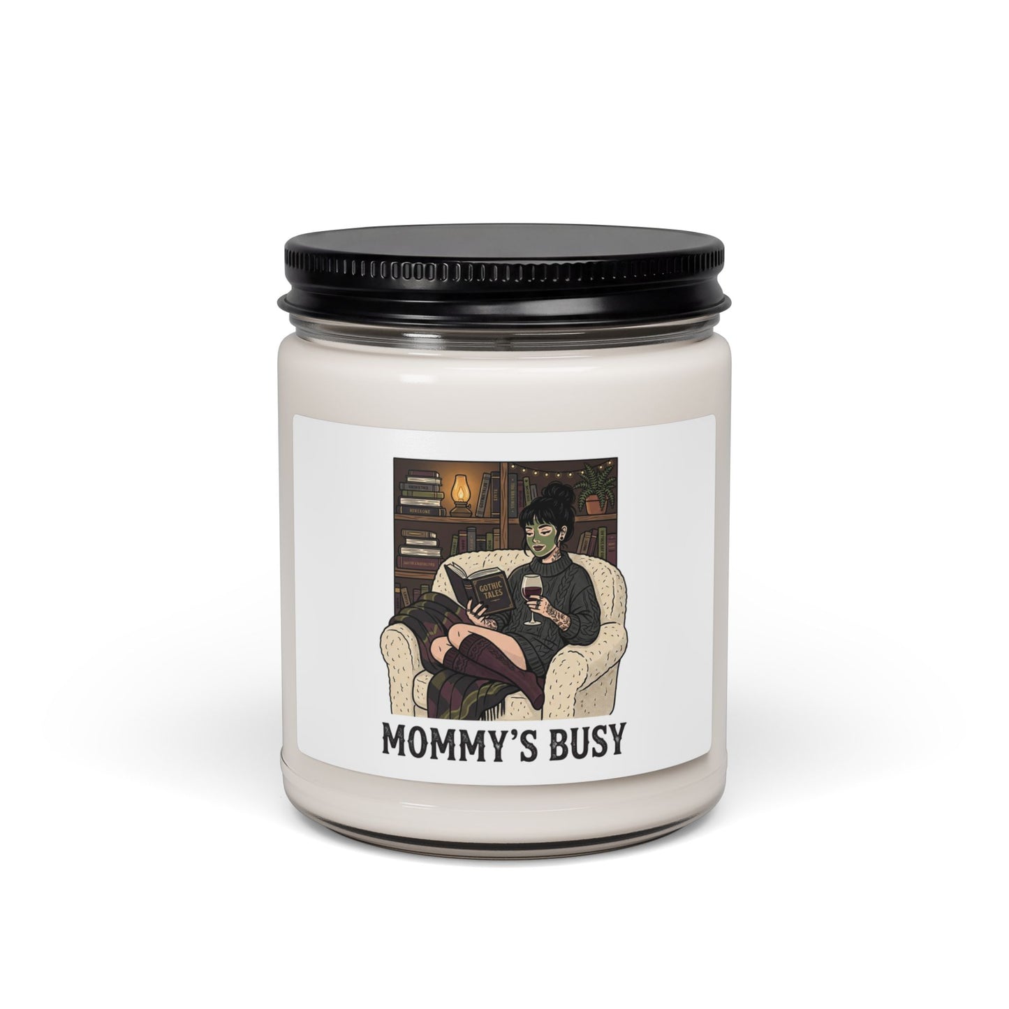 Mommy's Busy Candle, Soy Candle | Book Lover, Cozy Reader Candle