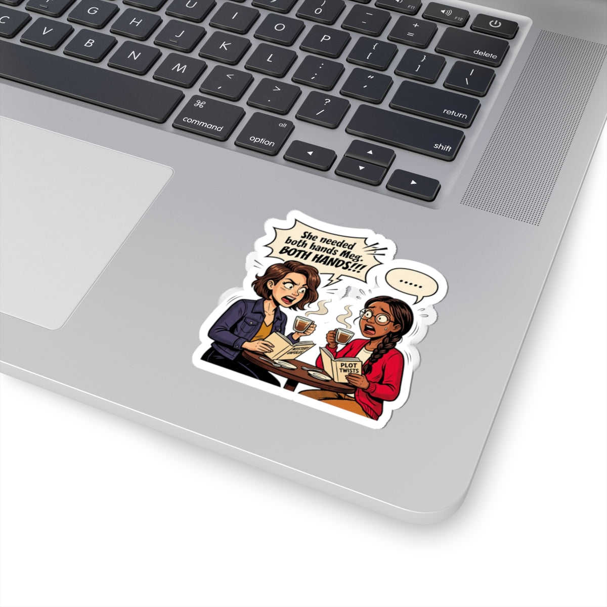 Bookish Conversation Kiss-Cut Stickers | Cozy Reader, Library Aesthetic