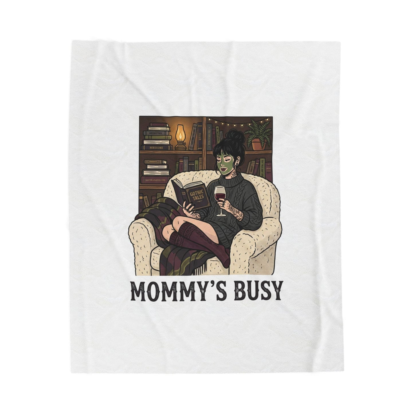 Mommy's Busy Reading Blanket | Book Lover, Cozy Reader