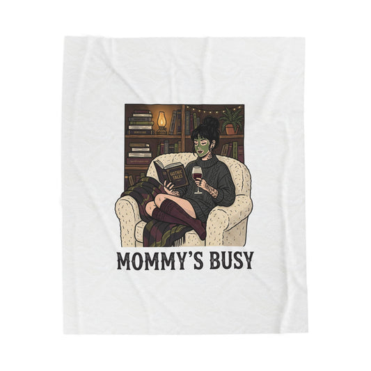 Mommy's Busy Reading Blanket | Book Lover, Cozy Reader