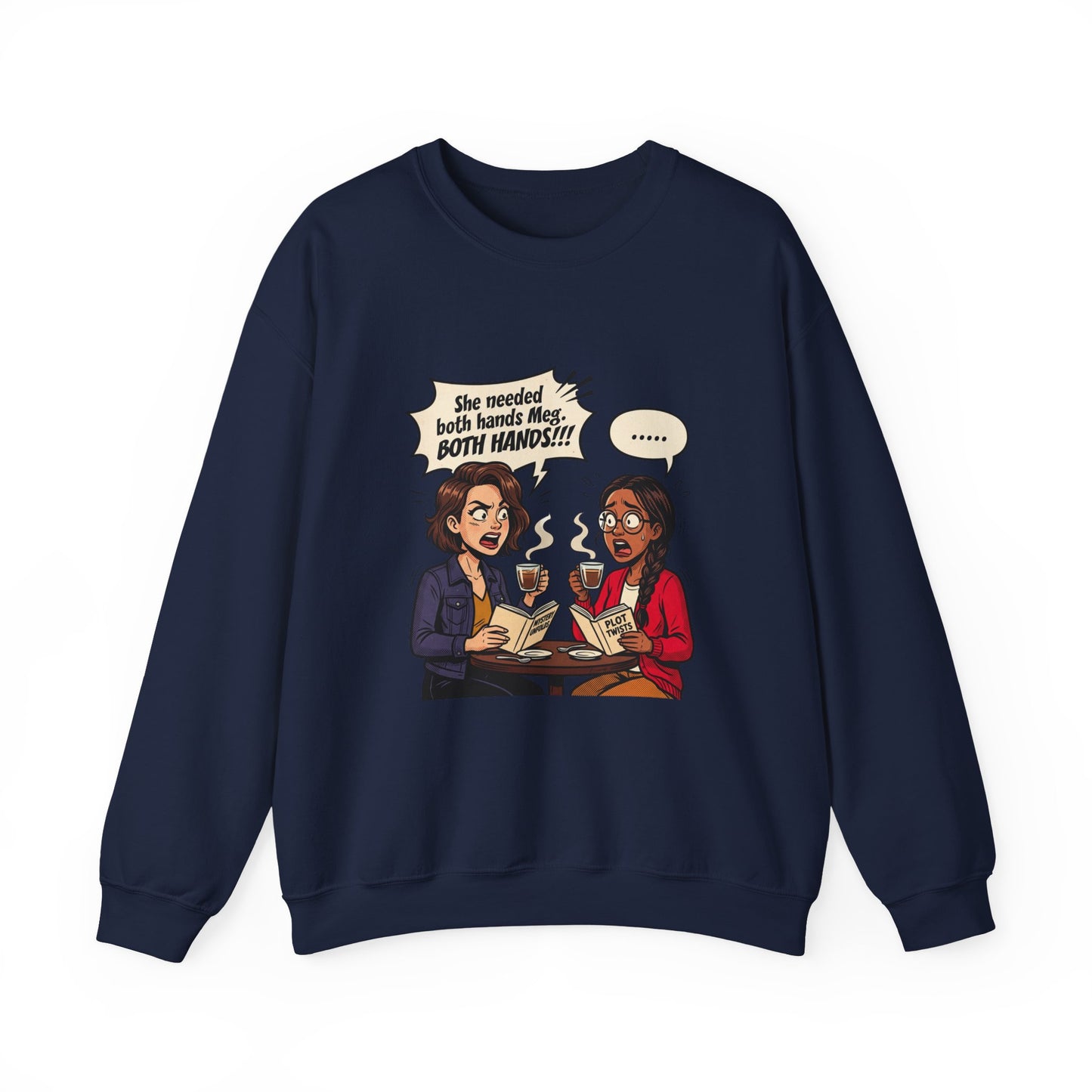 Bookish Coffee Conversation Sweatshirt | Book Lover, Reading Shirt