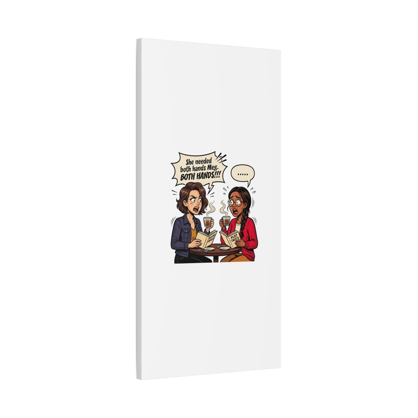 Bookish Comic Quote Canvas | Book Lover decor, Reading Room wall art