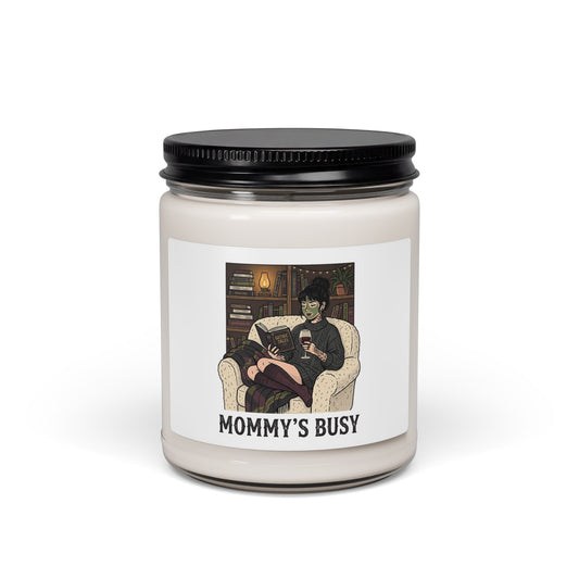 Mommy's Busy Candle, Soy Candle | Book Lover, Cozy Reader Candle