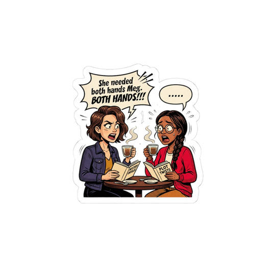 Bookish Conversation Kiss-Cut Stickers | Cozy Reader, Library Aesthetic
