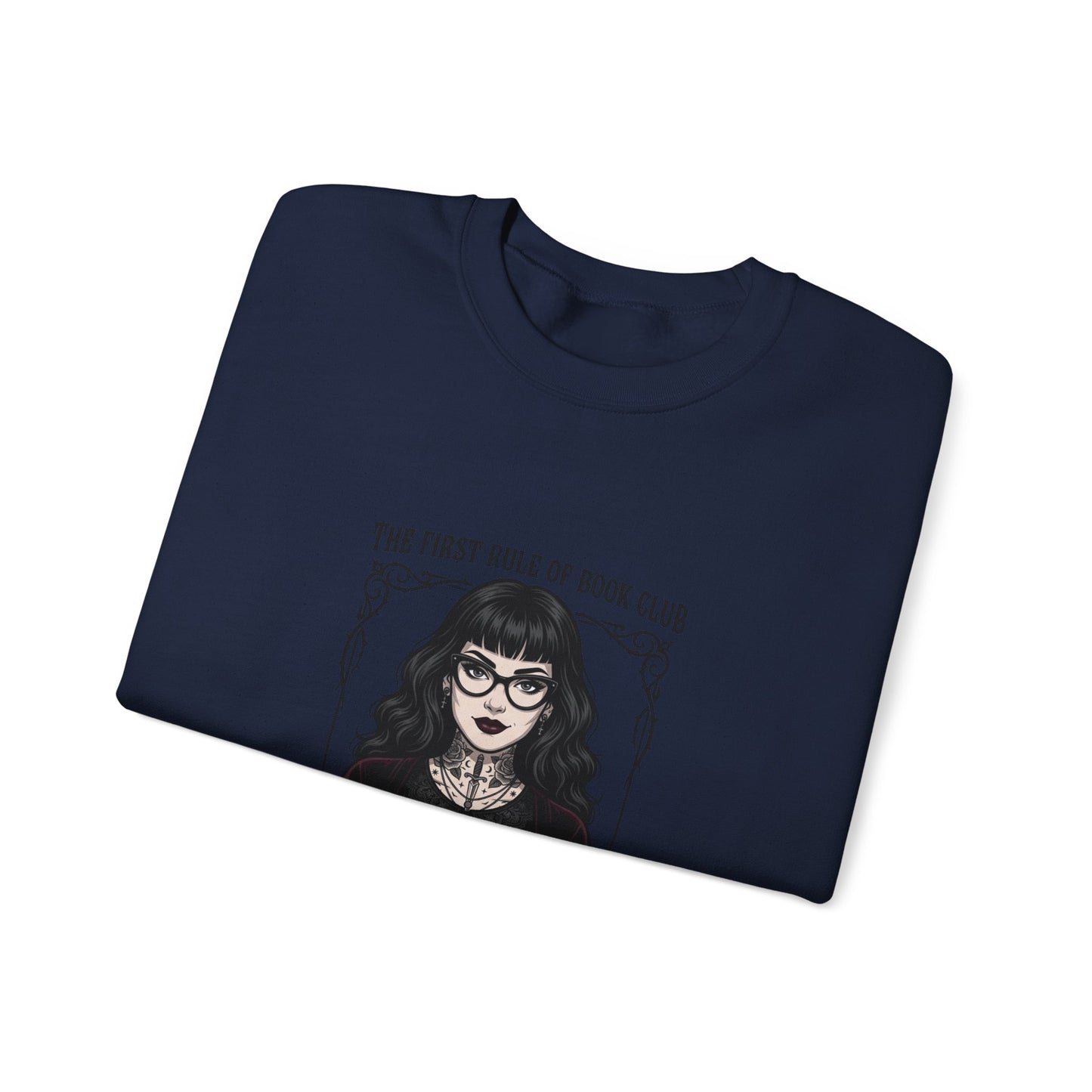 Book Club Motto Sweatshirt | Book Lover, Dark Academia Reading Crewneck