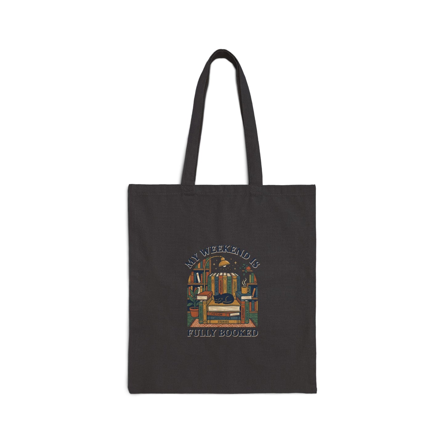 Fully Booked Tote | Library Tote, Book Lover, Cozy Reader Bag