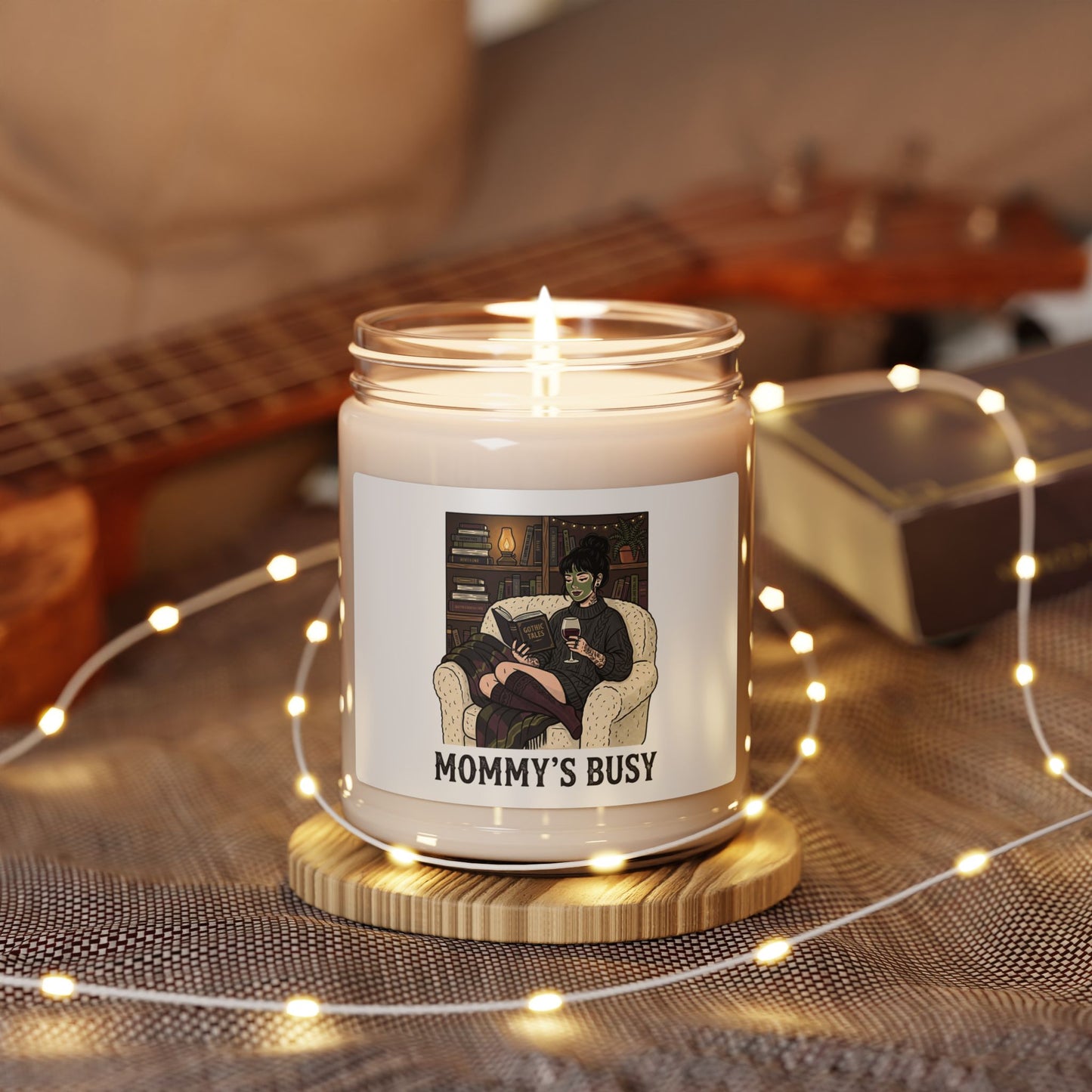 Mommy's Busy Candle, Soy Candle | Book Lover, Cozy Reader Candle