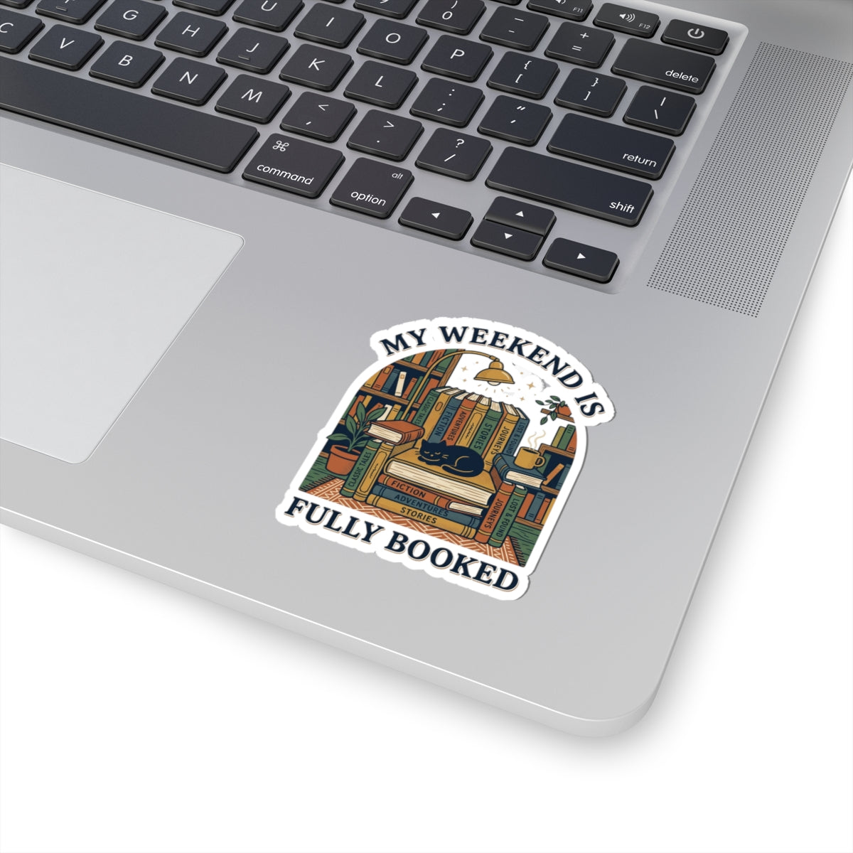 Fully Booked reading sticker | Book Lover, cozy reader decal