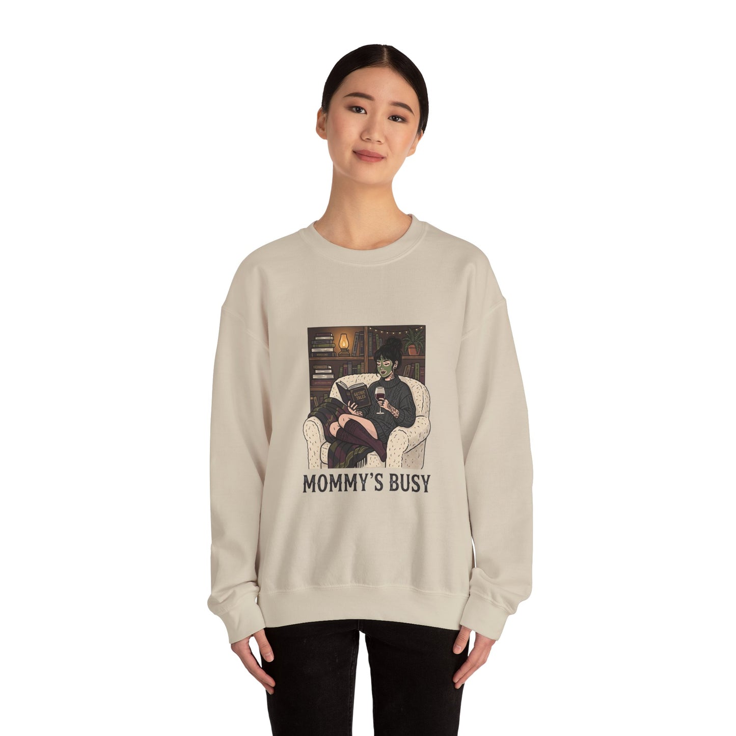 Mommy's Busy Reading Sweatshirt | Book Lover, Cozy Reader