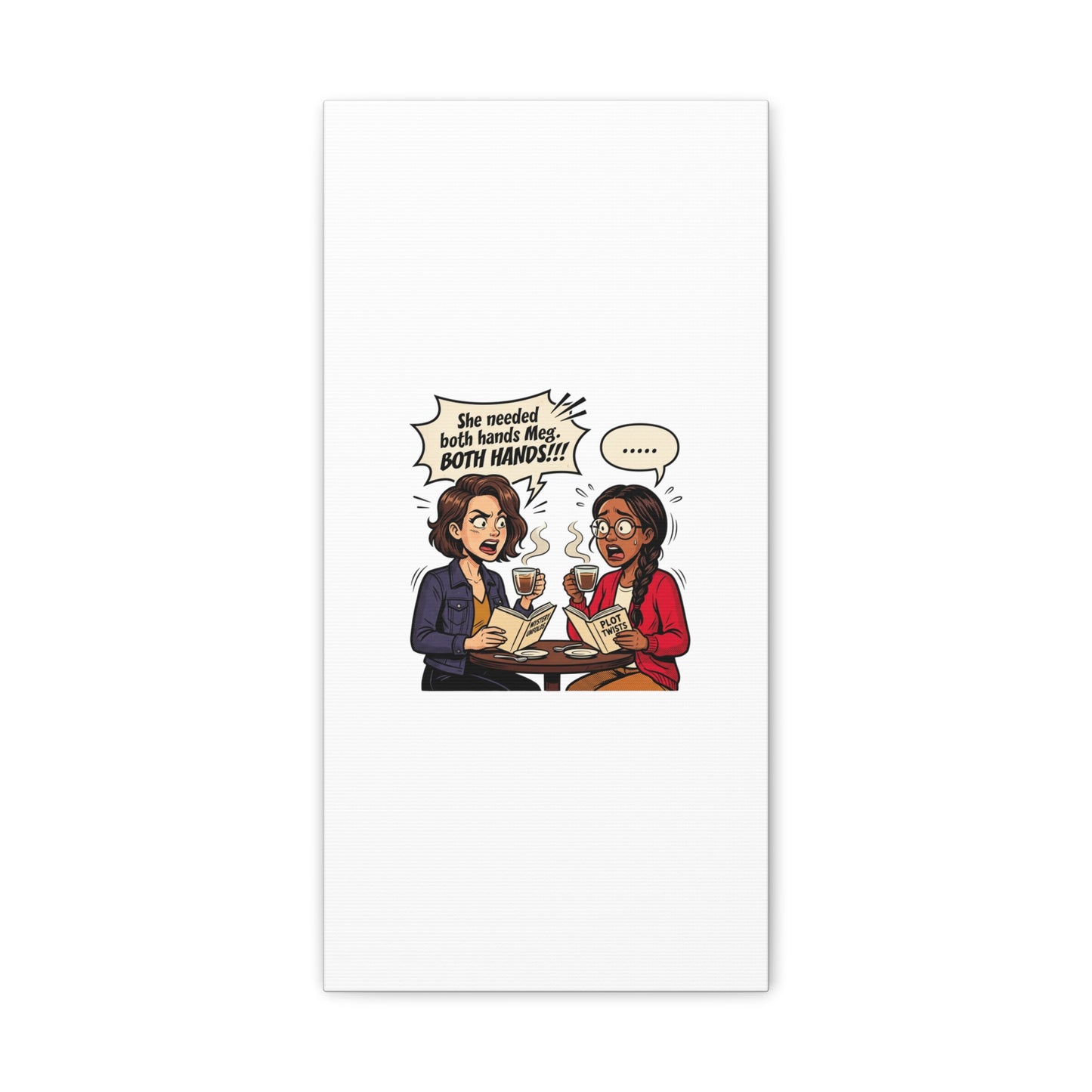 Bookish Comic Quote Canvas | Book Lover decor, Reading Room wall art