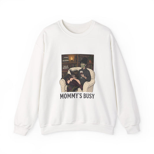 Mommy's Busy Reading Sweatshirt | Book Lover, Cozy Reader