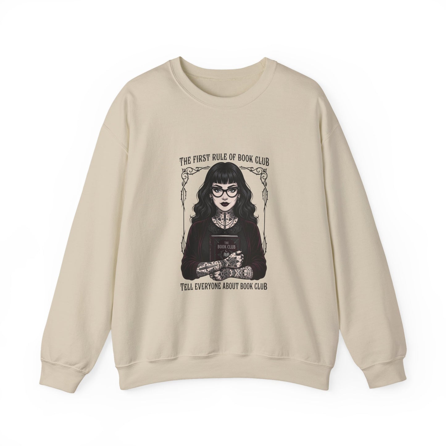 Book Club Motto Sweatshirt | Book Lover, Dark Academia Reading Crewneck