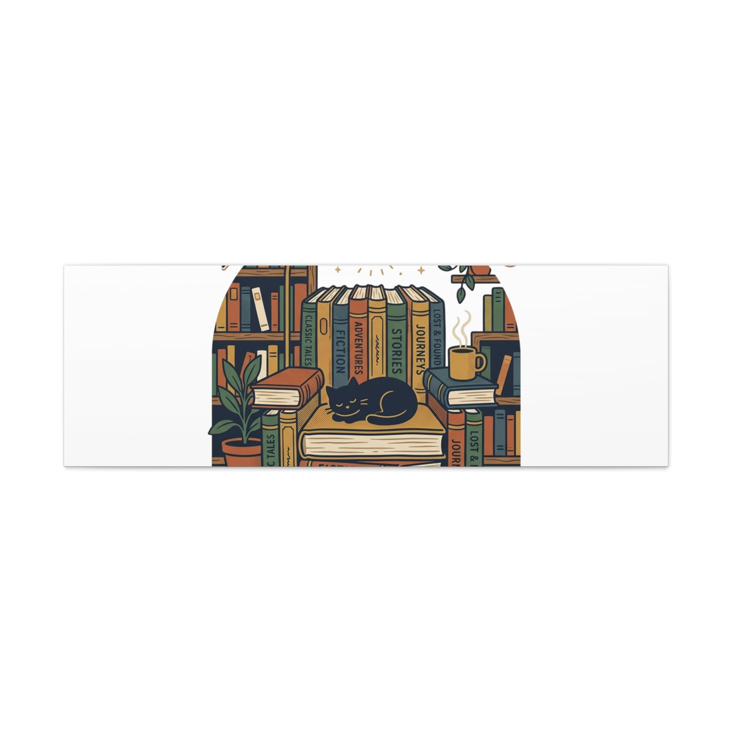 My Weekend Is Fully Booked Canvas | Book Lover, Cozy Reader Art