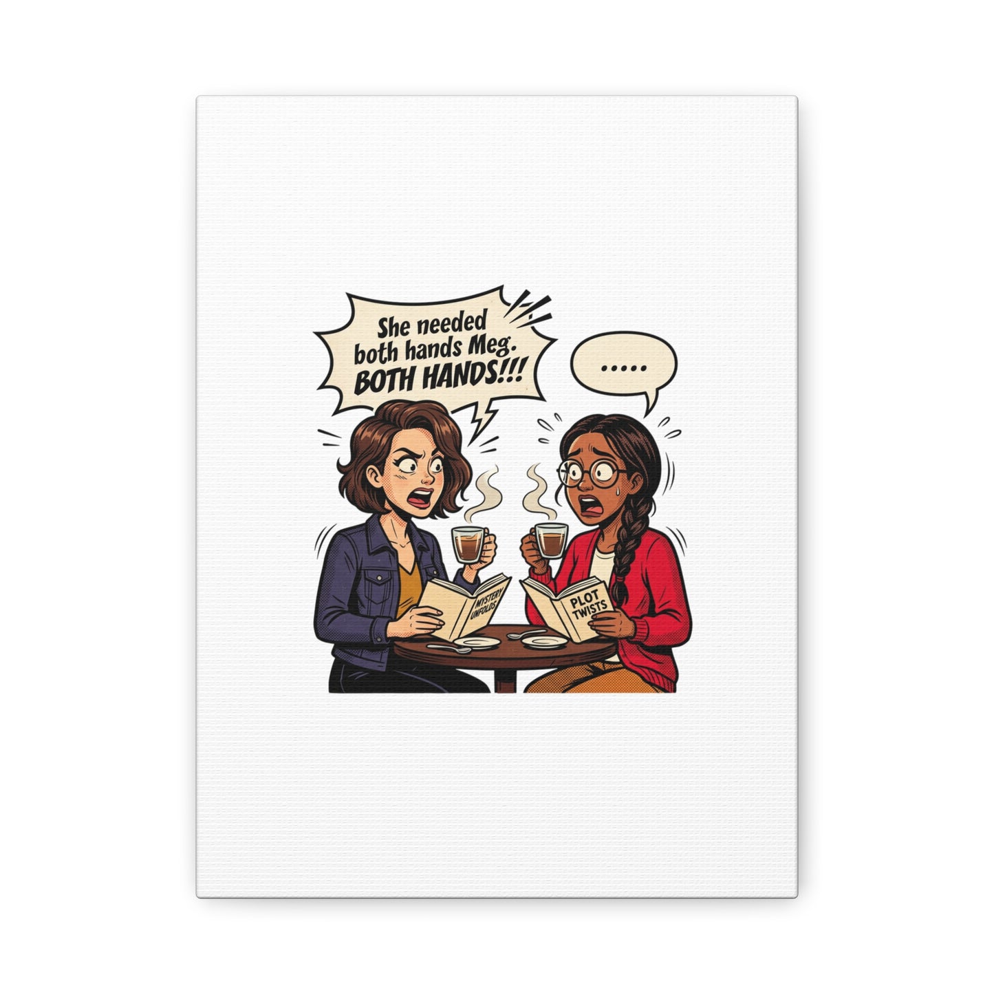 Bookish Comic Quote Canvas | Book Lover decor, Reading Room wall art