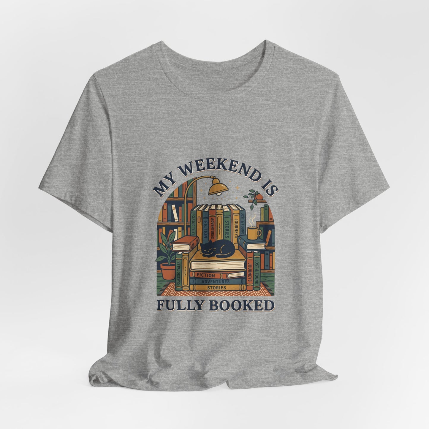 Fully Booked tee | Book Lover Shirt, Reading Shirt, Cozy Bookish Tee