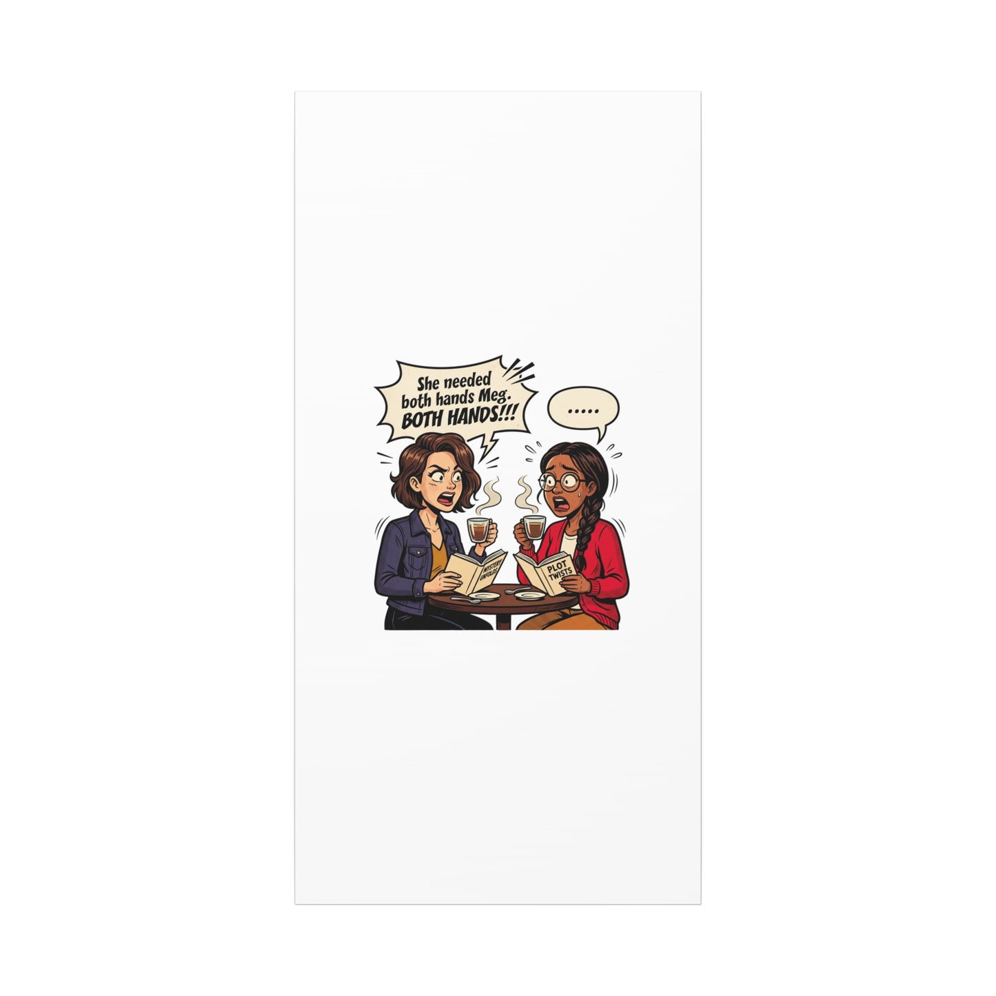 Bookish Comic Quote Canvas | Book Lover decor, Reading Room wall art