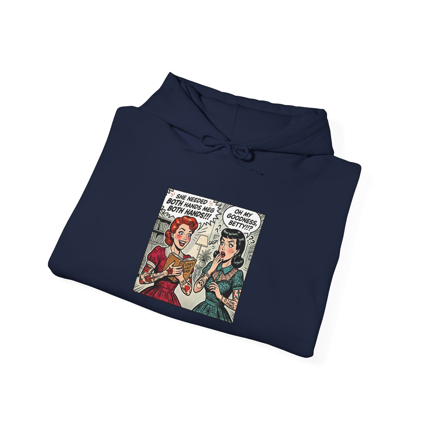 Bookish Comic Panel Hoodie | book lover, reading shirt