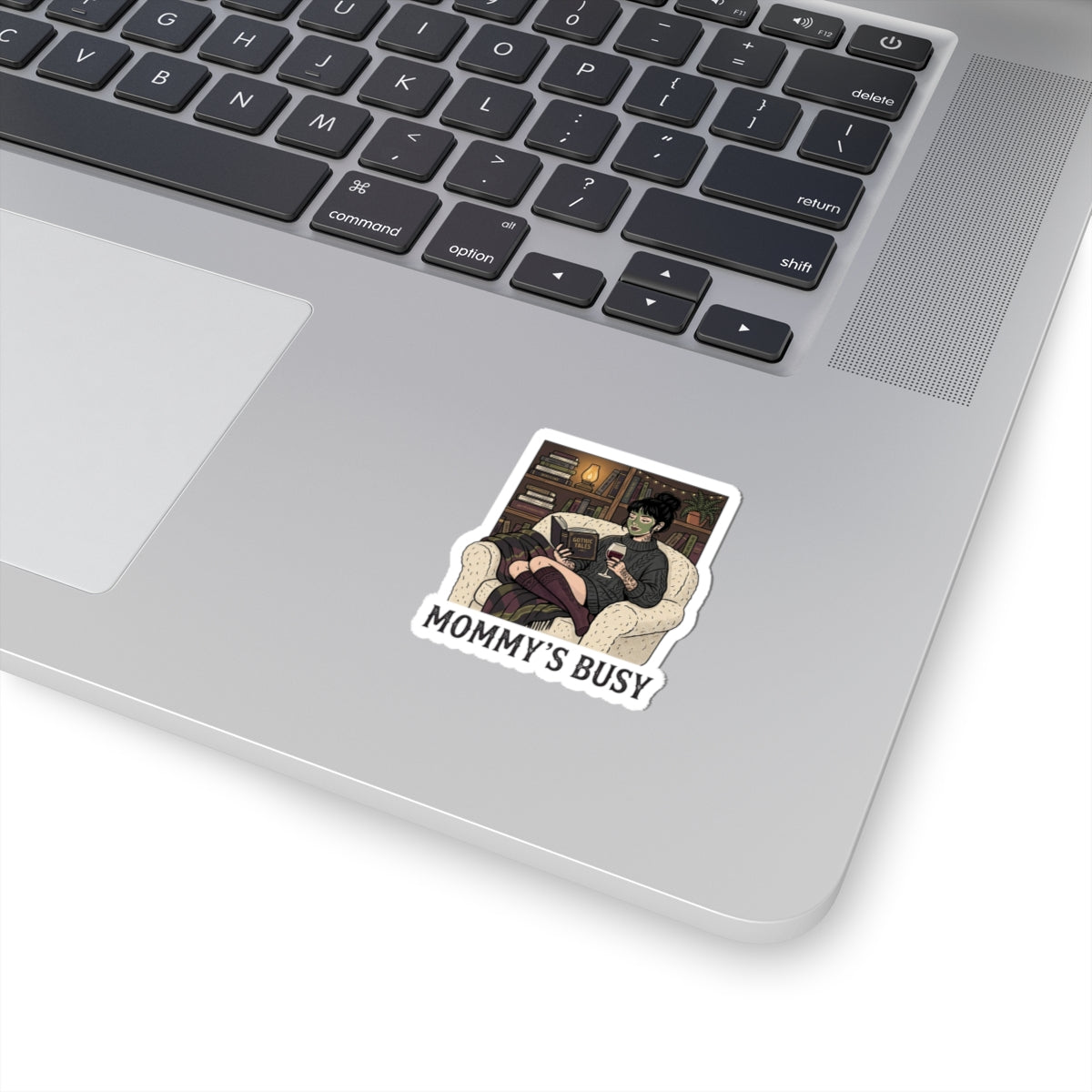 Mommy's Busy reading sticker | Book Lover, cozy reader, dark academia