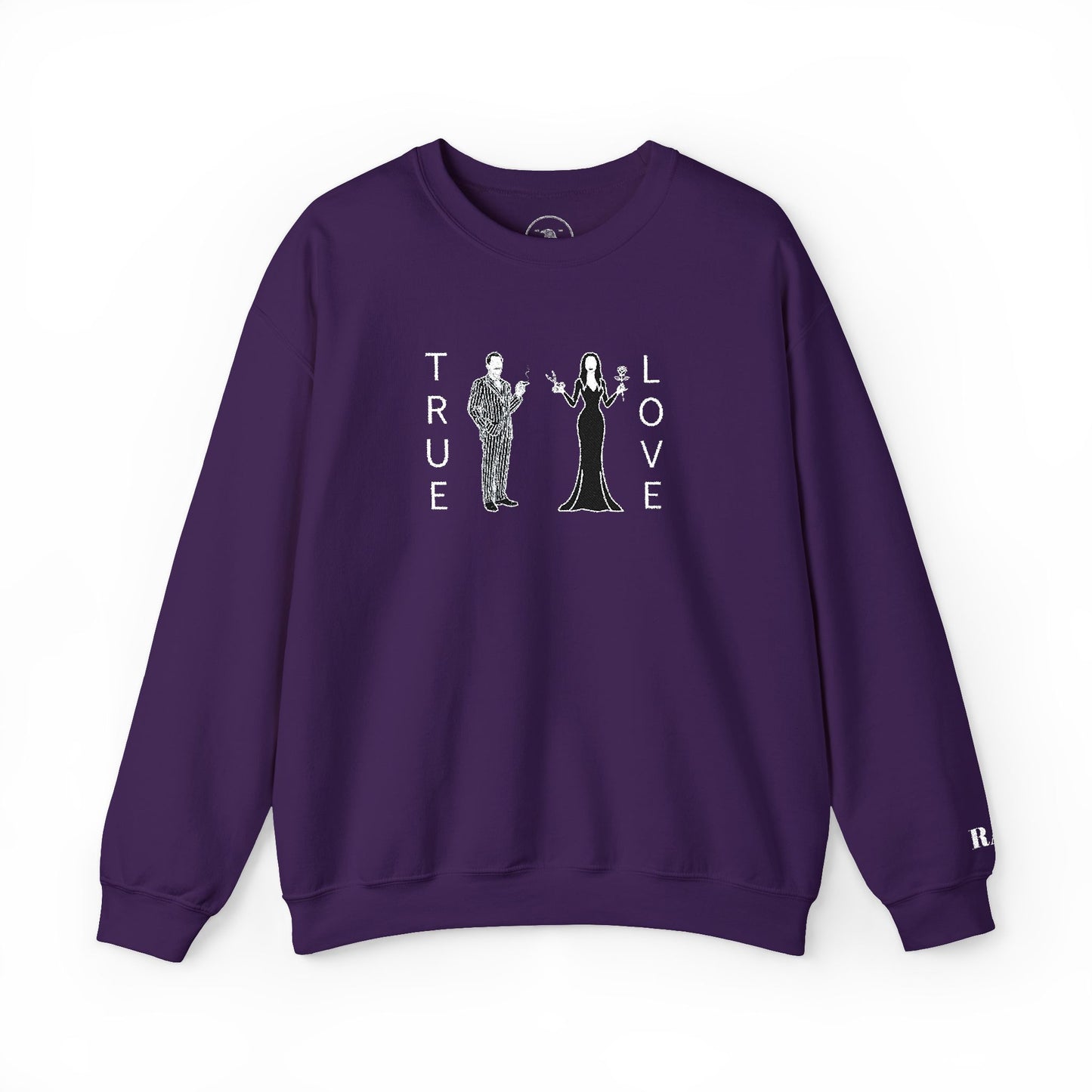 True Love morticia & Gomez Crewneck Sweatshirt