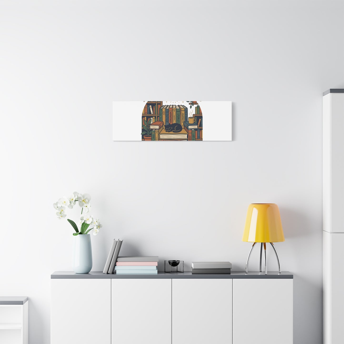 My Weekend Is Fully Booked Canvas | Book Lover, Cozy Reader Art