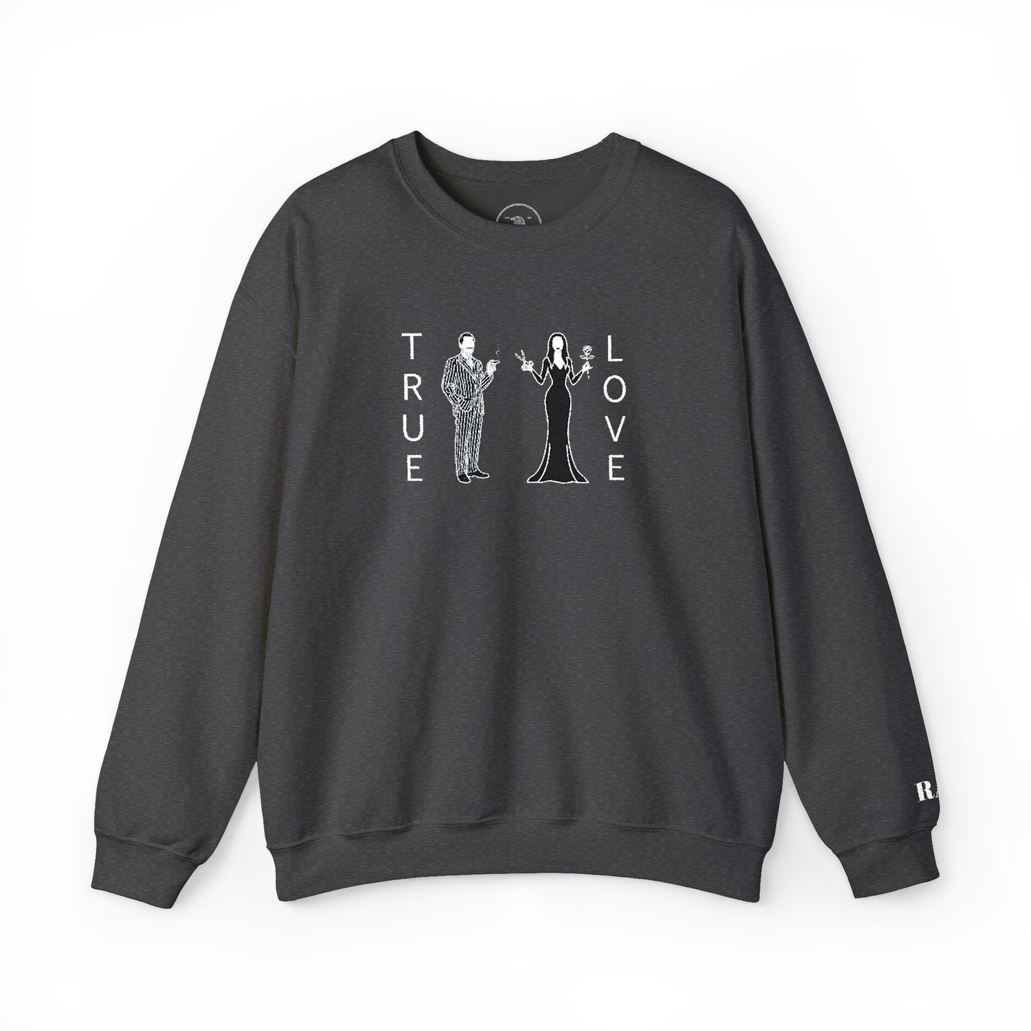 True Love morticia & Gomez Crewneck Sweatshirt