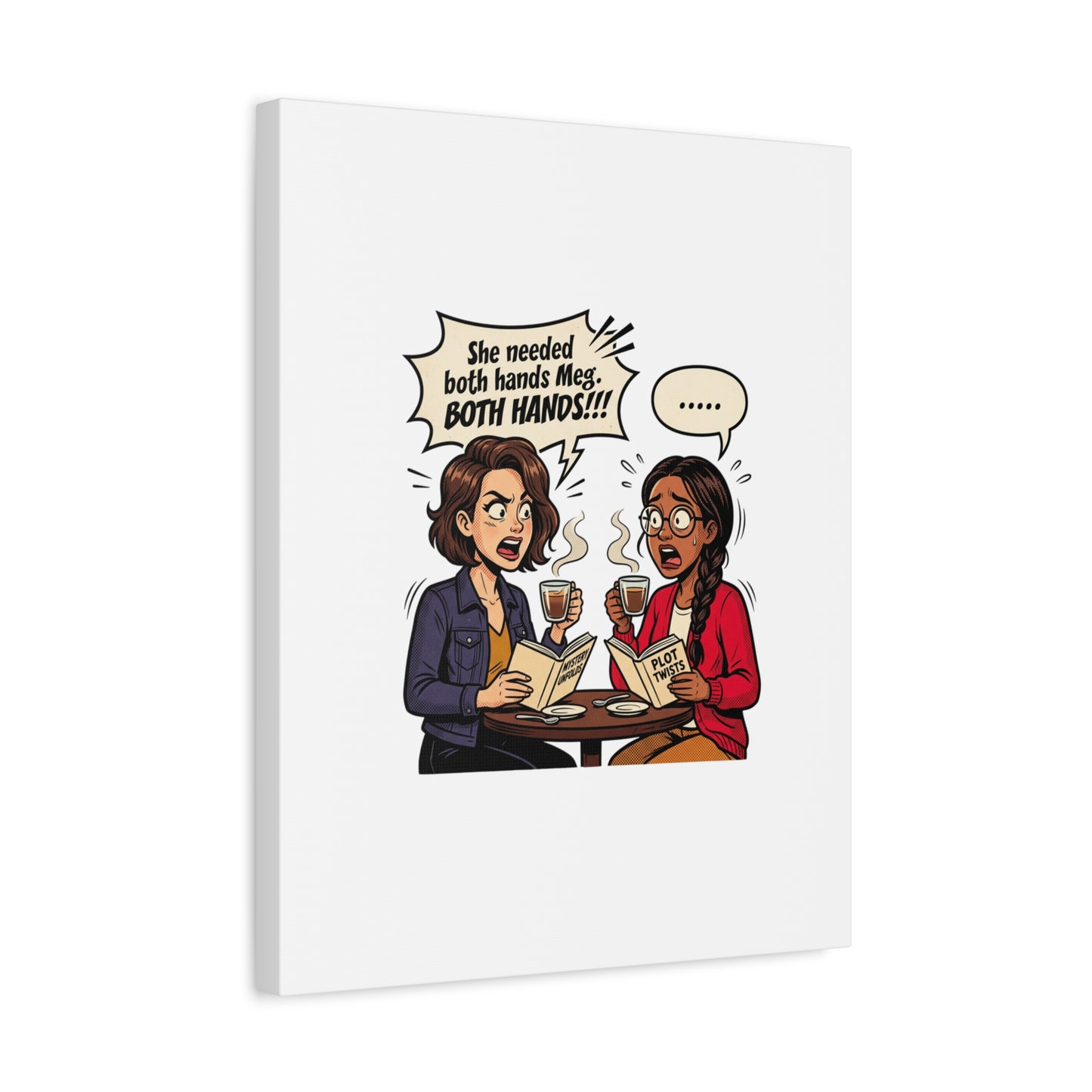 Bookish Comic Quote Canvas | Book Lover decor, Reading Room wall art