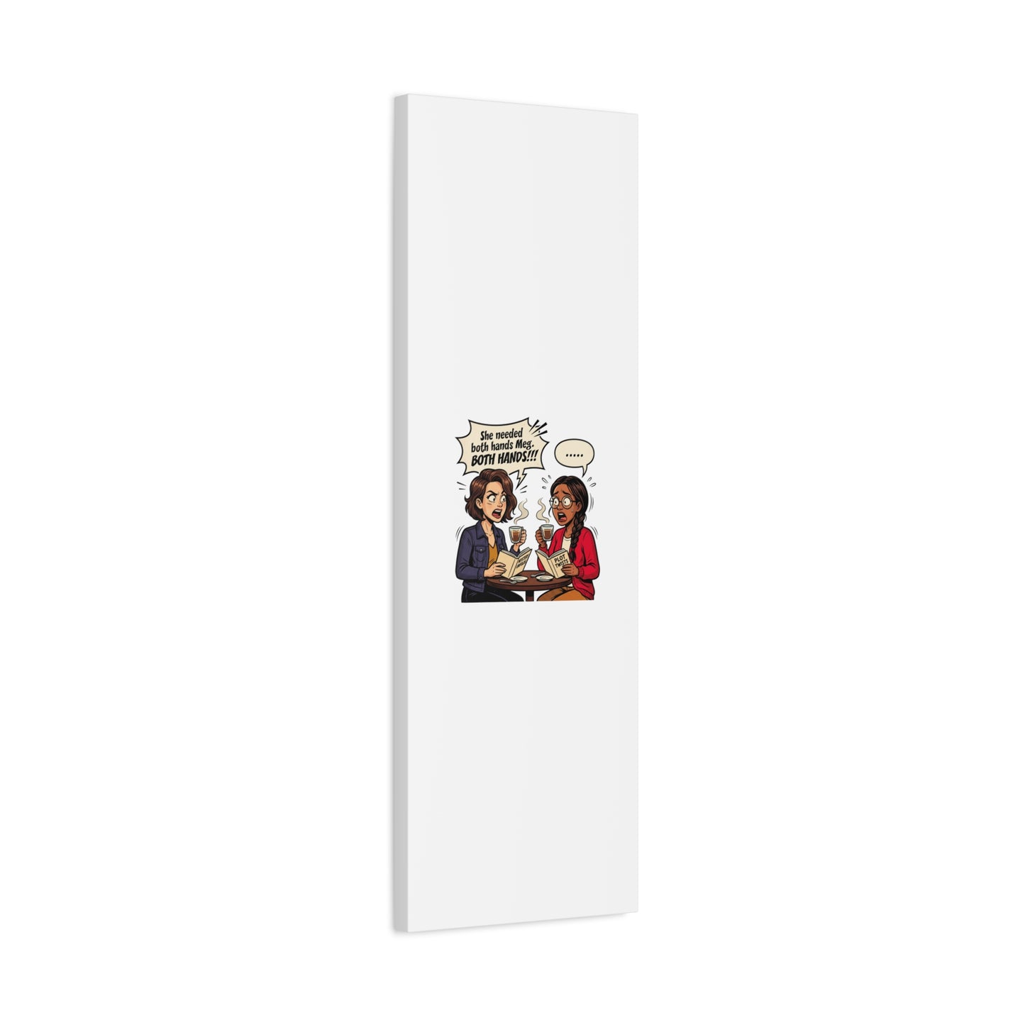 Bookish Comic Quote Canvas | Book Lover decor, Reading Room wall art