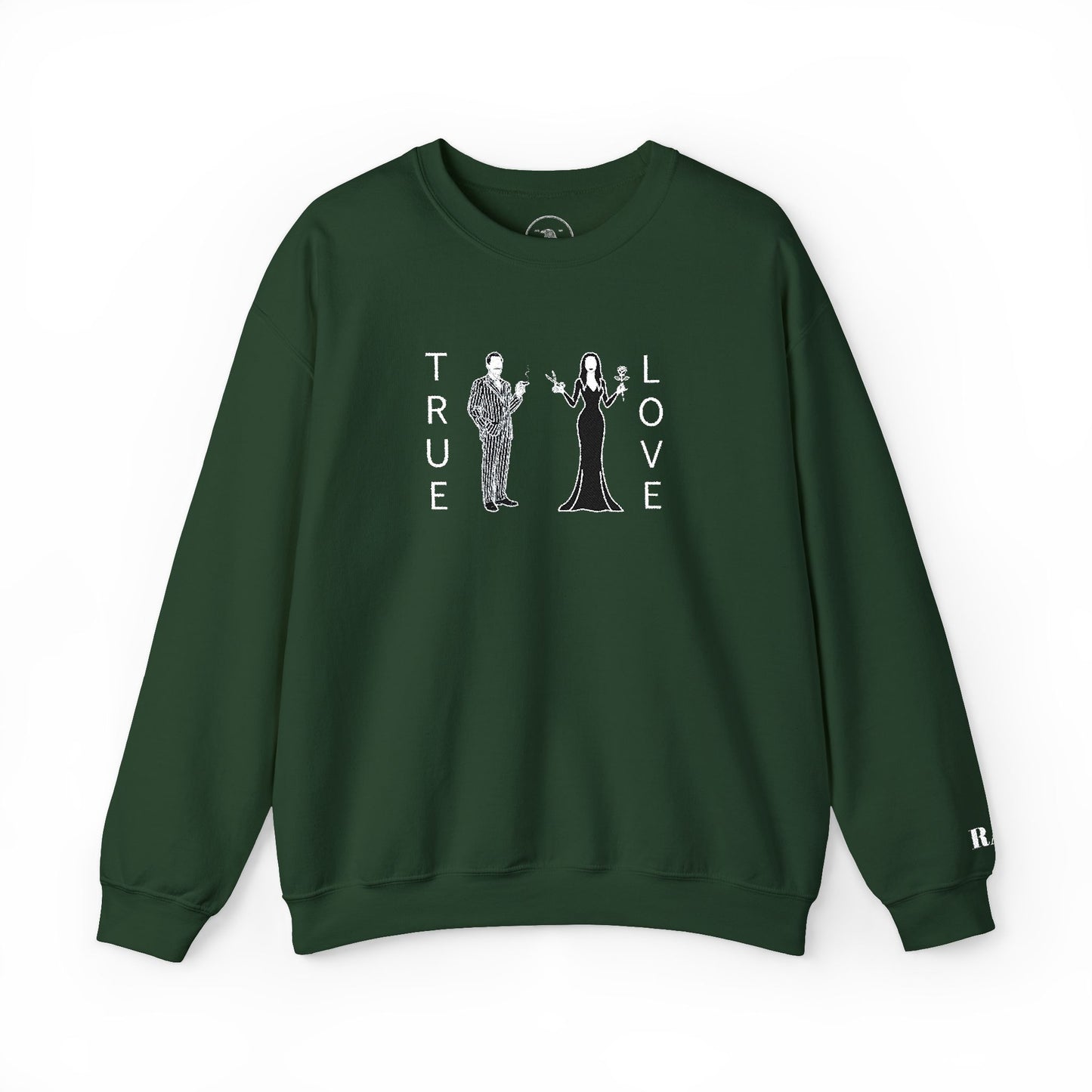 True Love morticia & Gomez Crewneck Sweatshirt