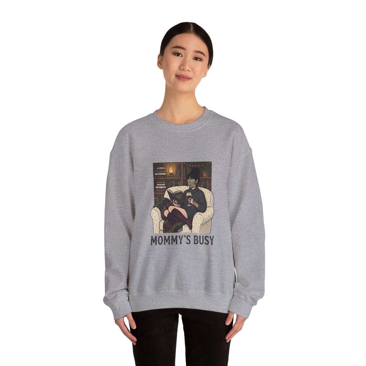 Mommy's Busy Reading Sweatshirt | Book Lover, Cozy Reader