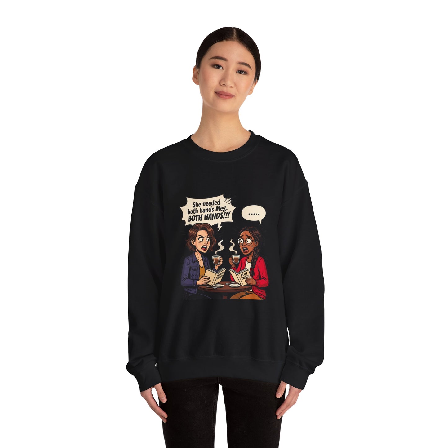 Bookish Coffee Conversation Sweatshirt | Book Lover, Reading Shirt