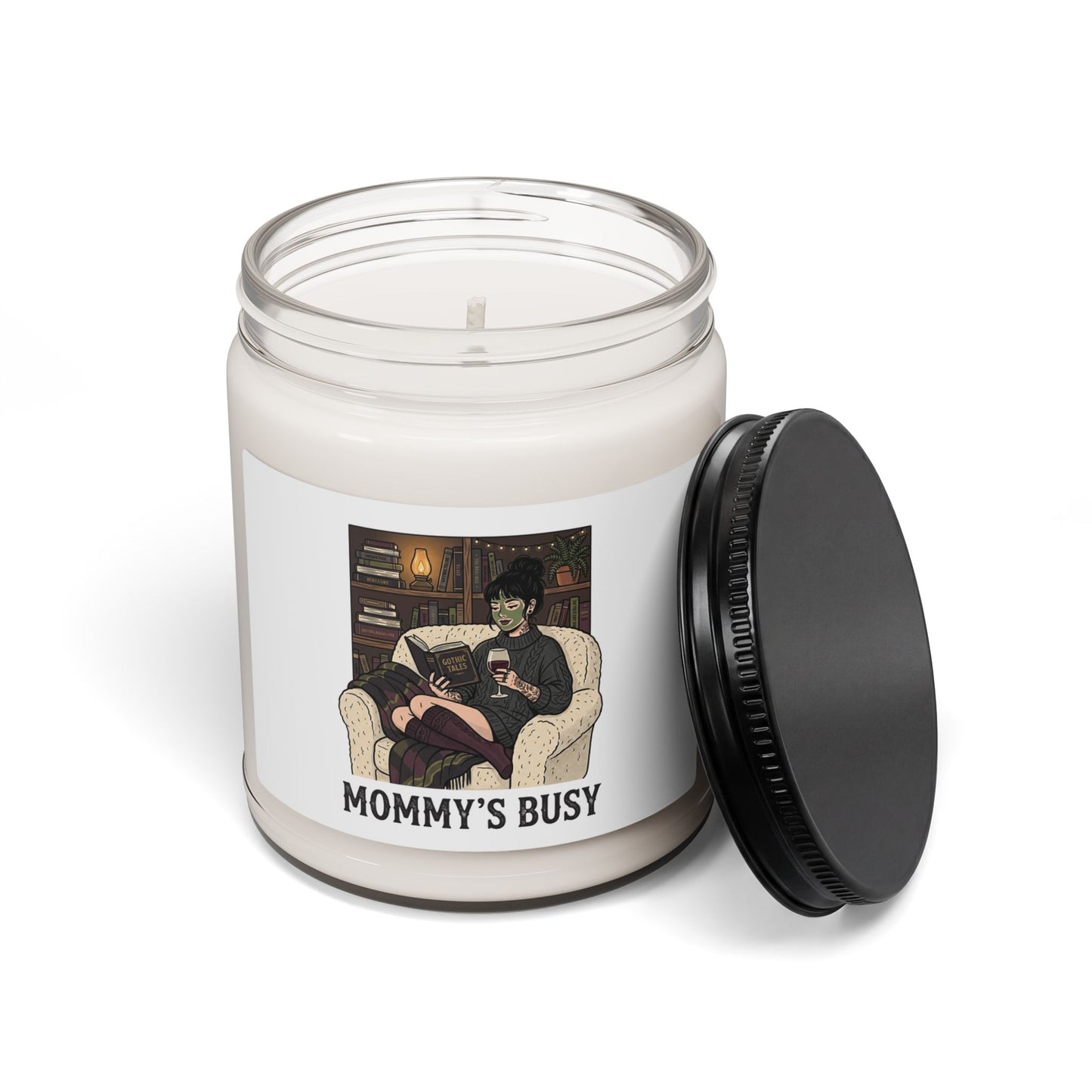 Mommy's Busy Candle, Soy Candle | Book Lover, Cozy Reader Candle