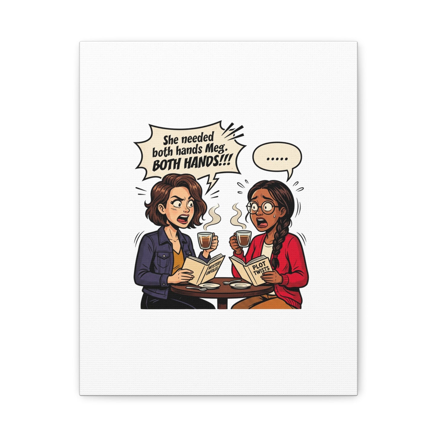 Bookish Comic Quote Canvas | Book Lover decor, Reading Room wall art