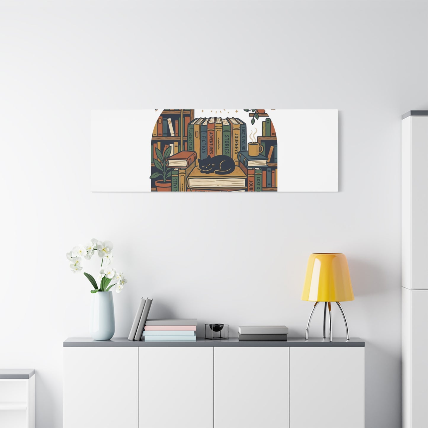 My Weekend Is Fully Booked Canvas | Book Lover, Cozy Reader Art