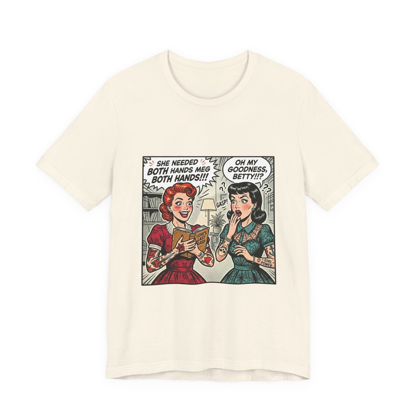 Bookish Comic Panel Tee | book lover shirt, reading shirt