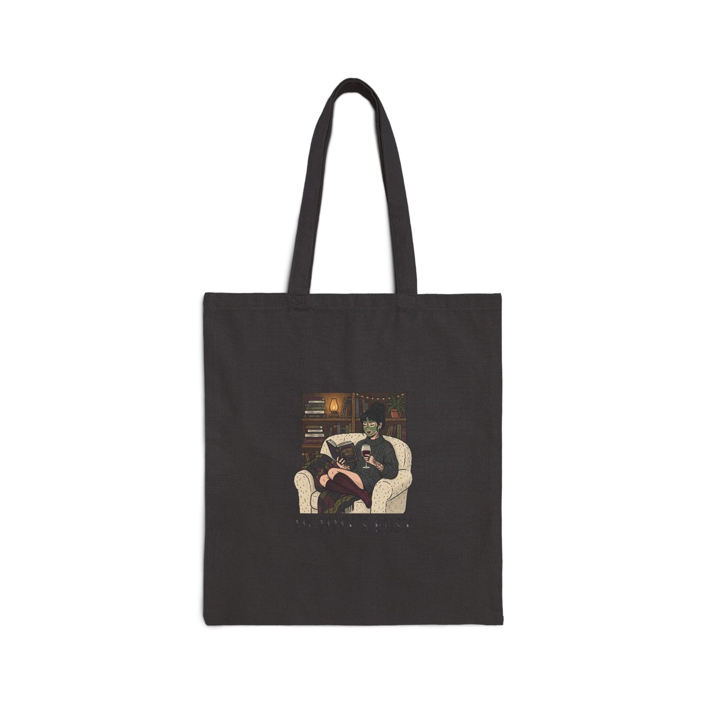 Mommy's Busy Reading Tote | Library Tote, Book Lover Canvas