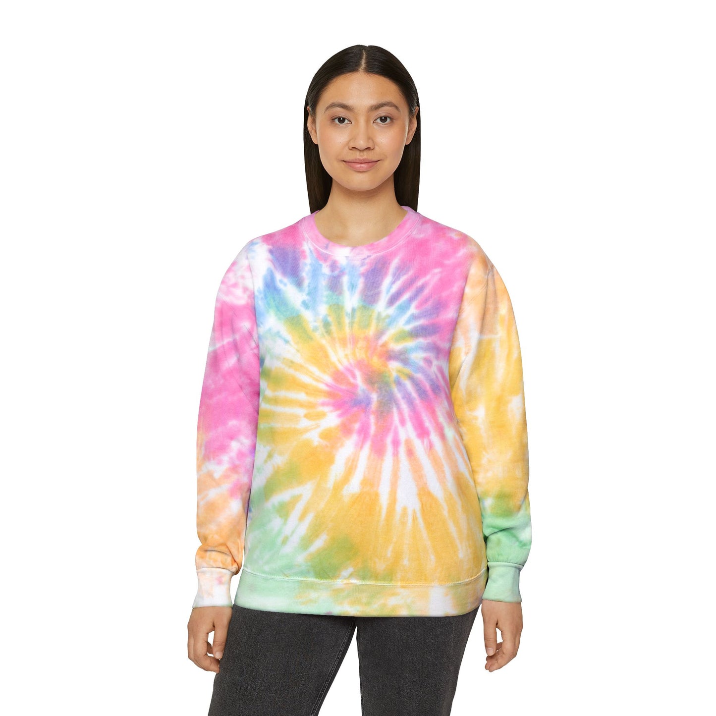 Unisex Allow Yourself Joy graphic Tie-Dye Sweatshirt