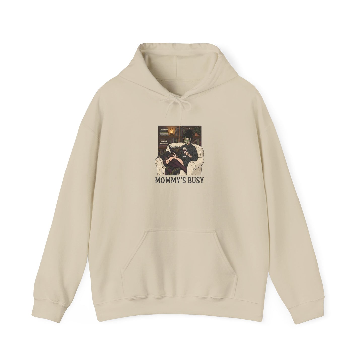 Mommy's Busy Hoodie | Book Lover, Cozy Reader Sweatshirt | Dark Academia Reading Shirt