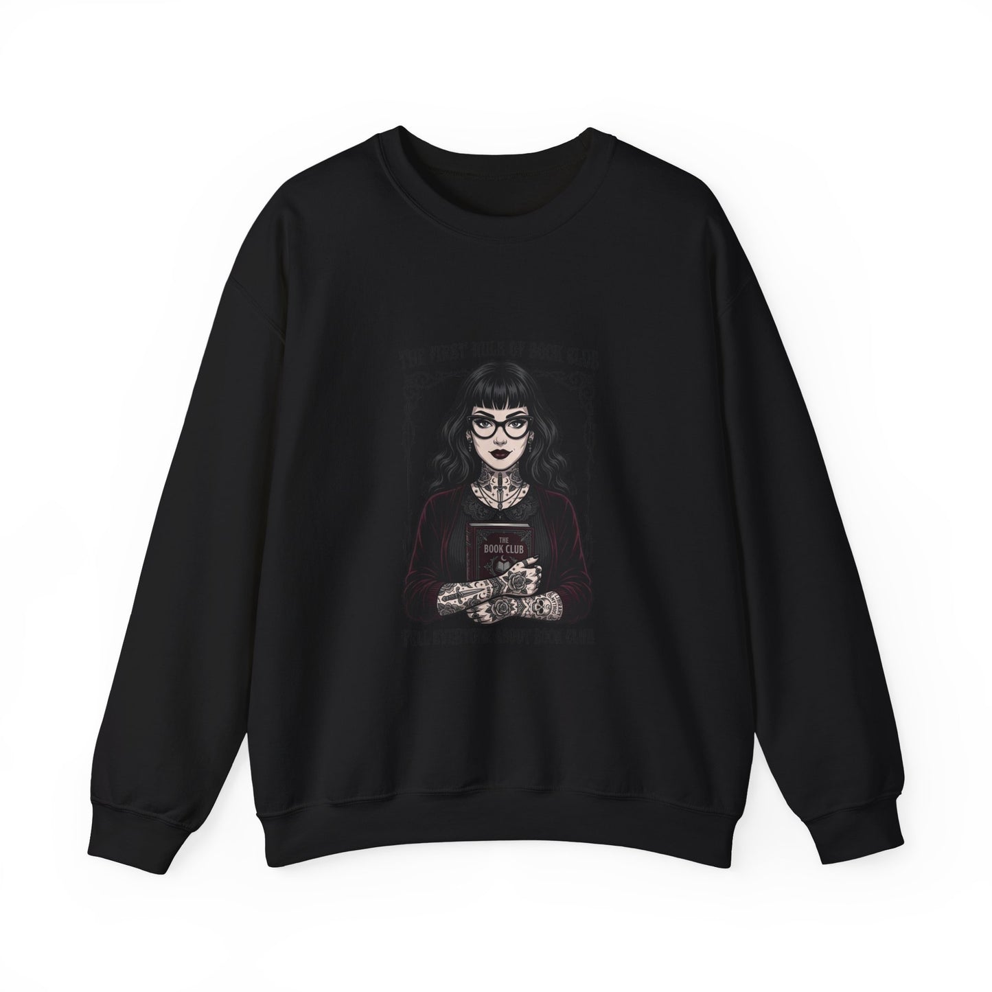 Book Club Motto Sweatshirt | Book Lover, Dark Academia Reading Crewneck