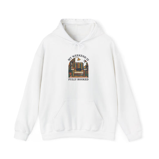 Fully Booked Illustration Hoodie | Book Lover, Reading Shirt, Dark Academia