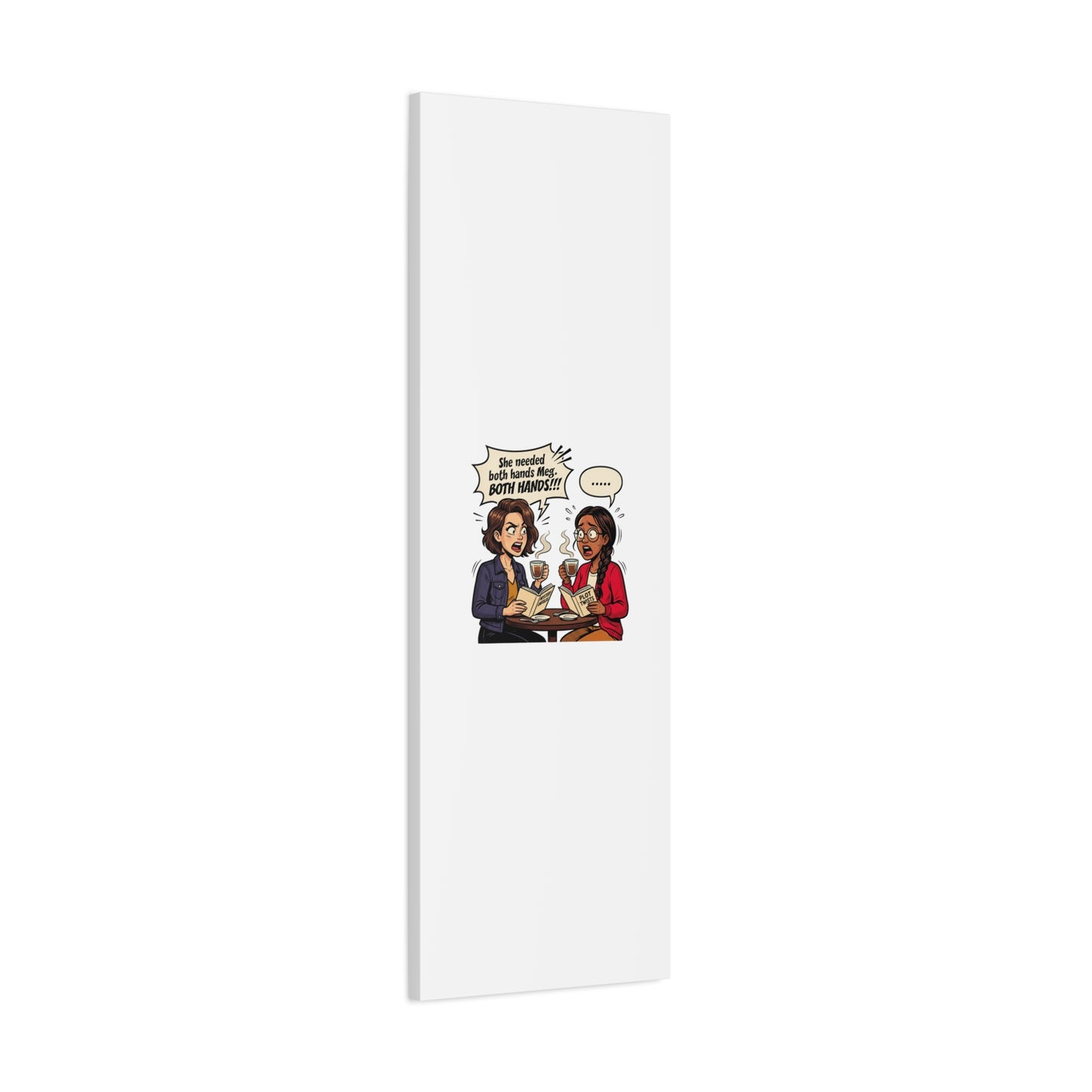 Bookish Comic Quote Canvas | Book Lover decor, Reading Room wall art