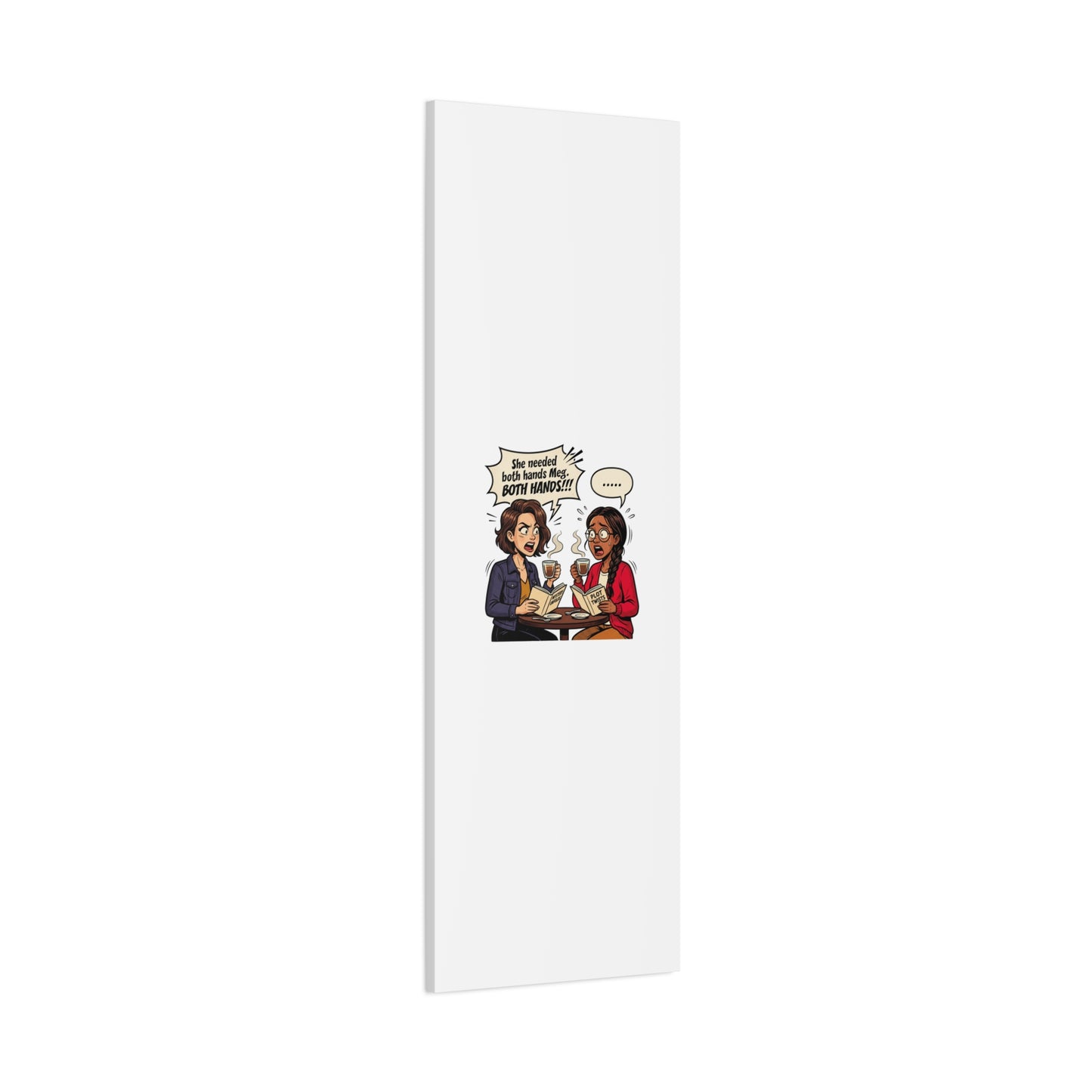 Bookish Comic Quote Canvas | Book Lover decor, Reading Room wall art